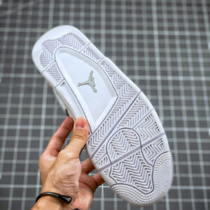 Air Jordan 4 Pure Money White Metallic Silver For Sale