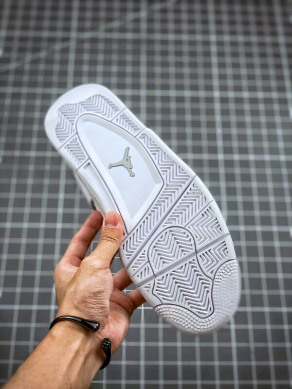 Air Jordan 4 Pure Money White Metallic Silver For Sale