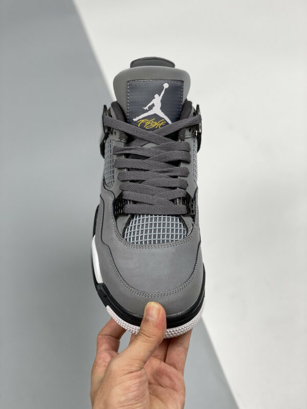 Air Jordan 4 Retro Cool Grey Chrome-Dark Charcoal-Varsity Maize For Sale