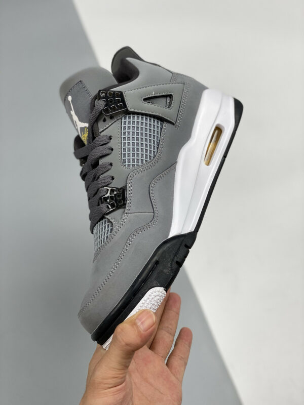 Air Jordan 4 Retro Cool Grey Chrome-Dark Charcoal-Varsity Maize For Sale