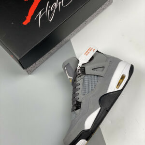 Air Jordan 4 Retro Cool Grey Chrome-Dark Charcoal-Varsity Maize For Sale