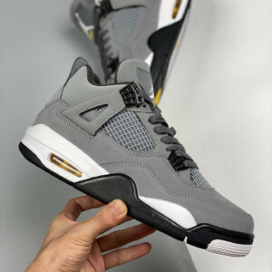 Air Jordan 4 Retro Cool Grey Chrome-Dark Charcoal-Varsity Maize For Sale