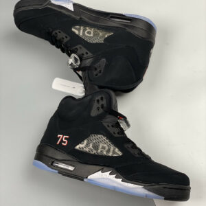 Air Jordan 5 PSG Black White-Challenge Red For Sale