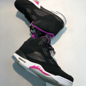 Air Jordan 5 GS Black Deadly Pink-White For Sale