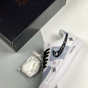 Custom Nike Air Force 1 White Black By You