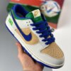 Custom Nike Dunk Low Brazil  White Brown Green For Sale