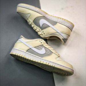 Custom Nike Dunk Low Coconut Milk Grey For Sale