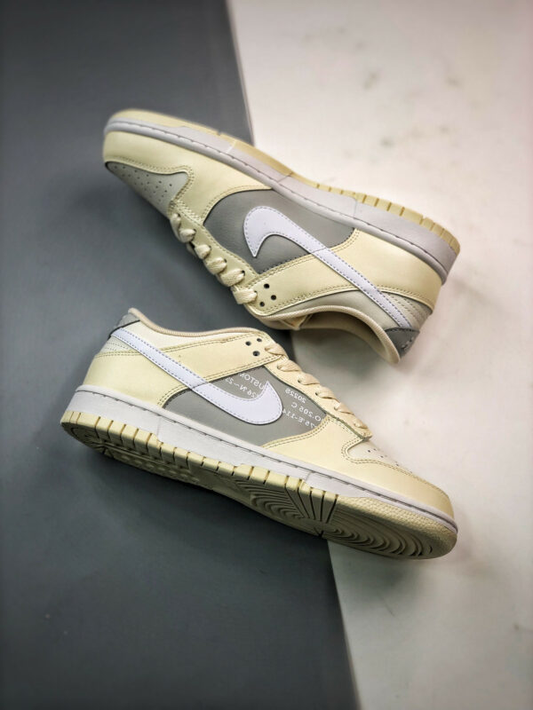 Custom Nike Dunk Low Coconut Milk Grey For Sale