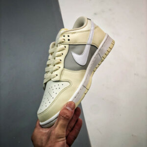 Custom Nike Dunk Low Coconut Milk Grey For Sale