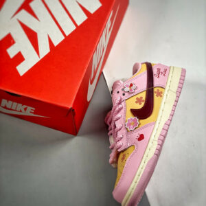 Custom Nike SB Dunk Low Pink Yellow For Sale