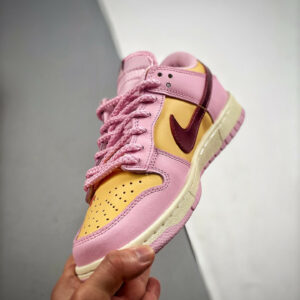 Custom Nike SB Dunk Low Pink Yellow For Sale