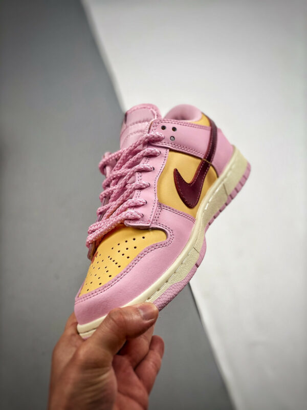 Custom Nike SB Dunk Low Pink Yellow For Sale