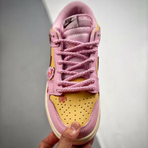 Custom Nike SB Dunk Low Pink Yellow For Sale