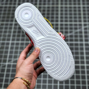 Custom x Nike Air Force 1 Low White Red Black For Sale