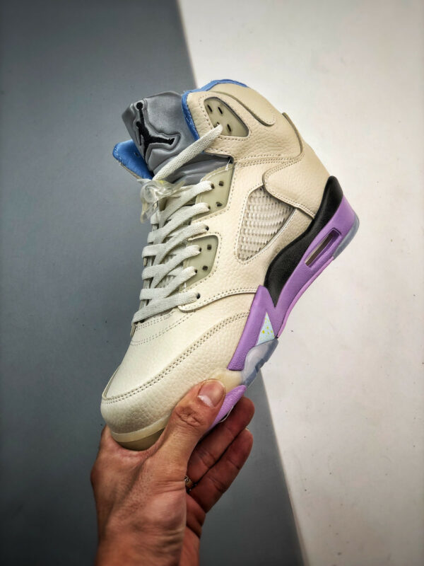 DJ Khaled x Air Jordan 5 Sail Washed Yellow-Violet Star DV4982-175 For Sale