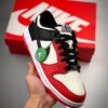 NBA x Nike Dunk Low EMB Chicago Sail Black-Chile Red For Sale