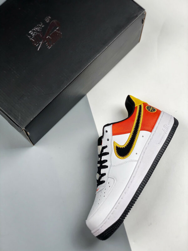 Nike Air Force 1 Raygun White Black-Orange Flash-Amarillo For Sale