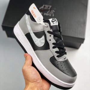 Nike Air Force 1 B 3M Snake Black Silver-White For Sale