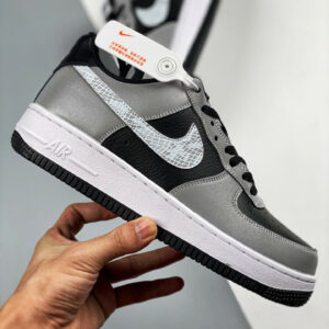 Nike Air Force 1 B 3M Snake Black Silver-White For Sale