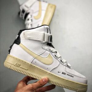 Nike Air Force 1 High Utility White Light Cream-Black AJ7311-100 For Sale