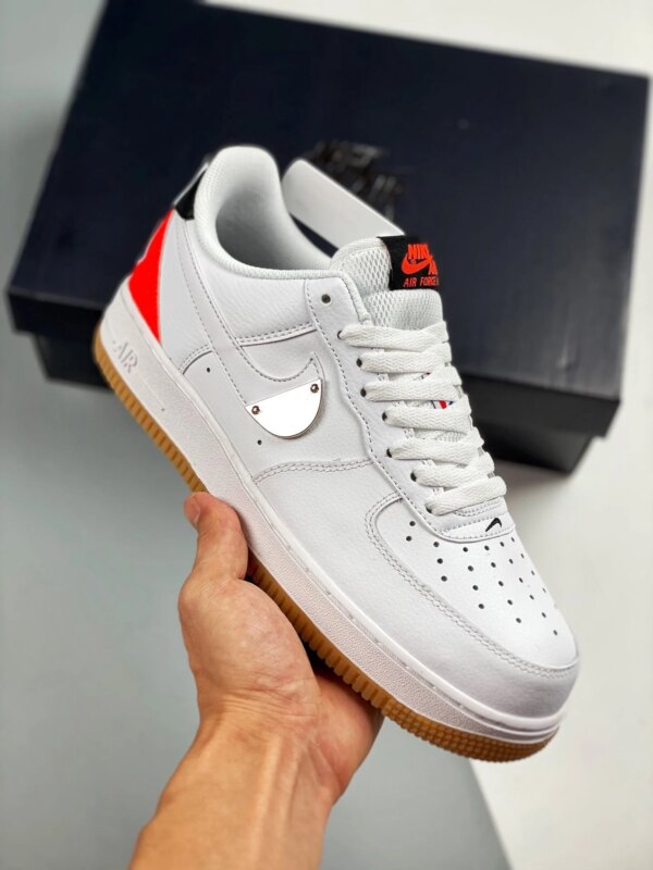 Nike Air Force 1 Low NBA White Bright Crimson-Black