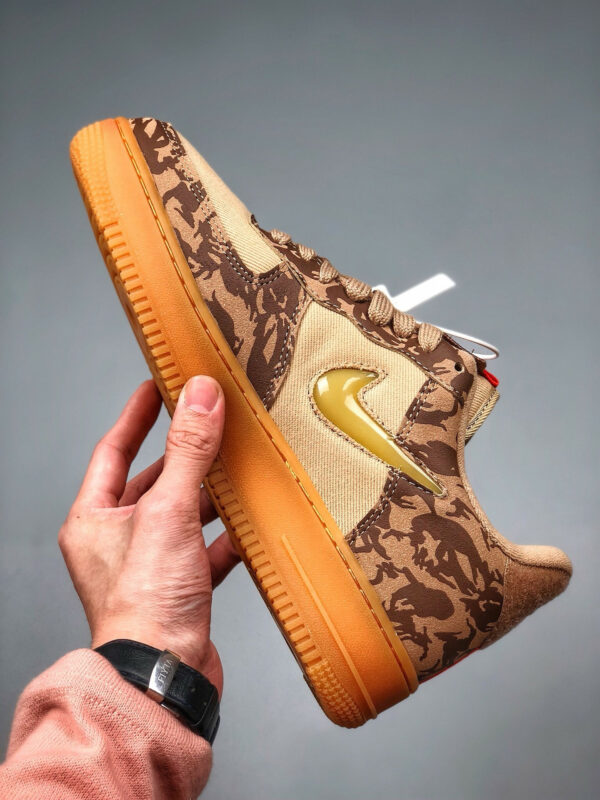 Nike Air Force 1 Low UK Hemp Military Brown-Orange AV2585-200 For Sale