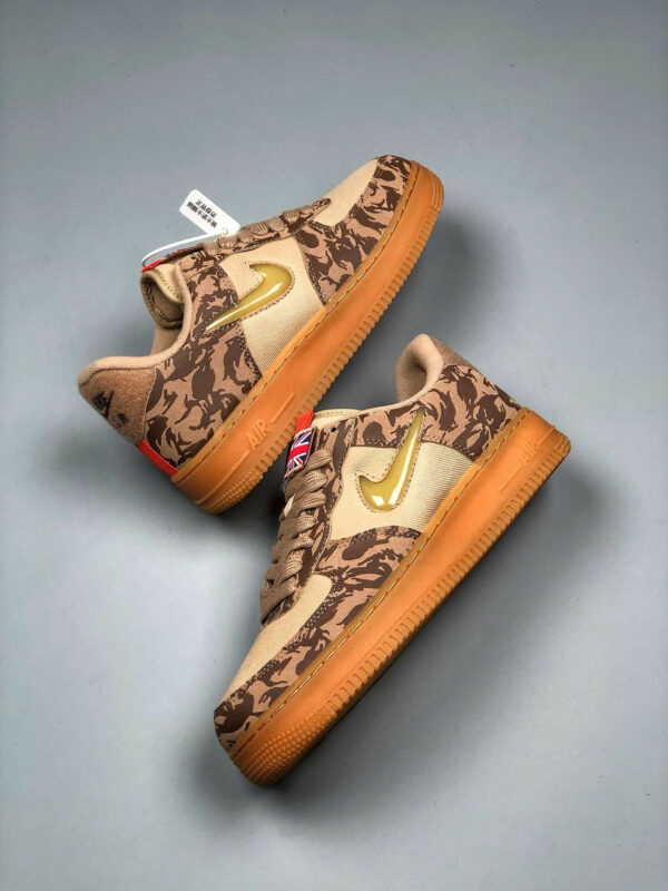 Nike Air Force 1 Low UK Hemp Military Brown-Orange AV2585-200 For Sale