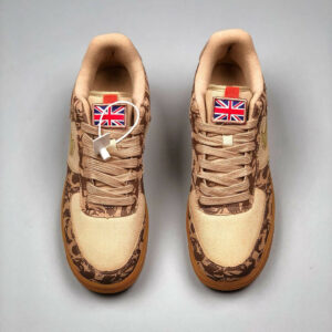 Nike Air Force 1 Low UK Hemp Military Brown-Orange AV2585-200 For Sale