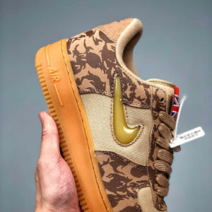 Nike Air Force 1 Low UK Hemp Military Brown-Orange AV2585-200 For Sale