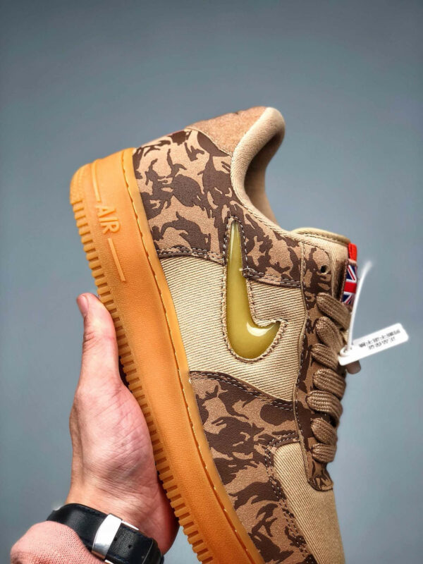 Nike Air Force 1 Low UK Hemp Military Brown-Orange AV2585-200 For Sale