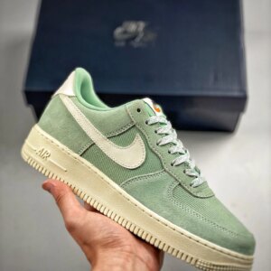 Nike Air Force 1 Low Certified Fresh Enamel Green Sail DO9801-300 For Sale