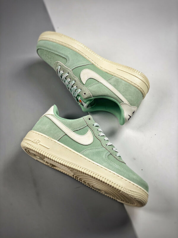 Nike Air Force 1 Low Certified Fresh Enamel Green Sail DO9801-300 For Sale