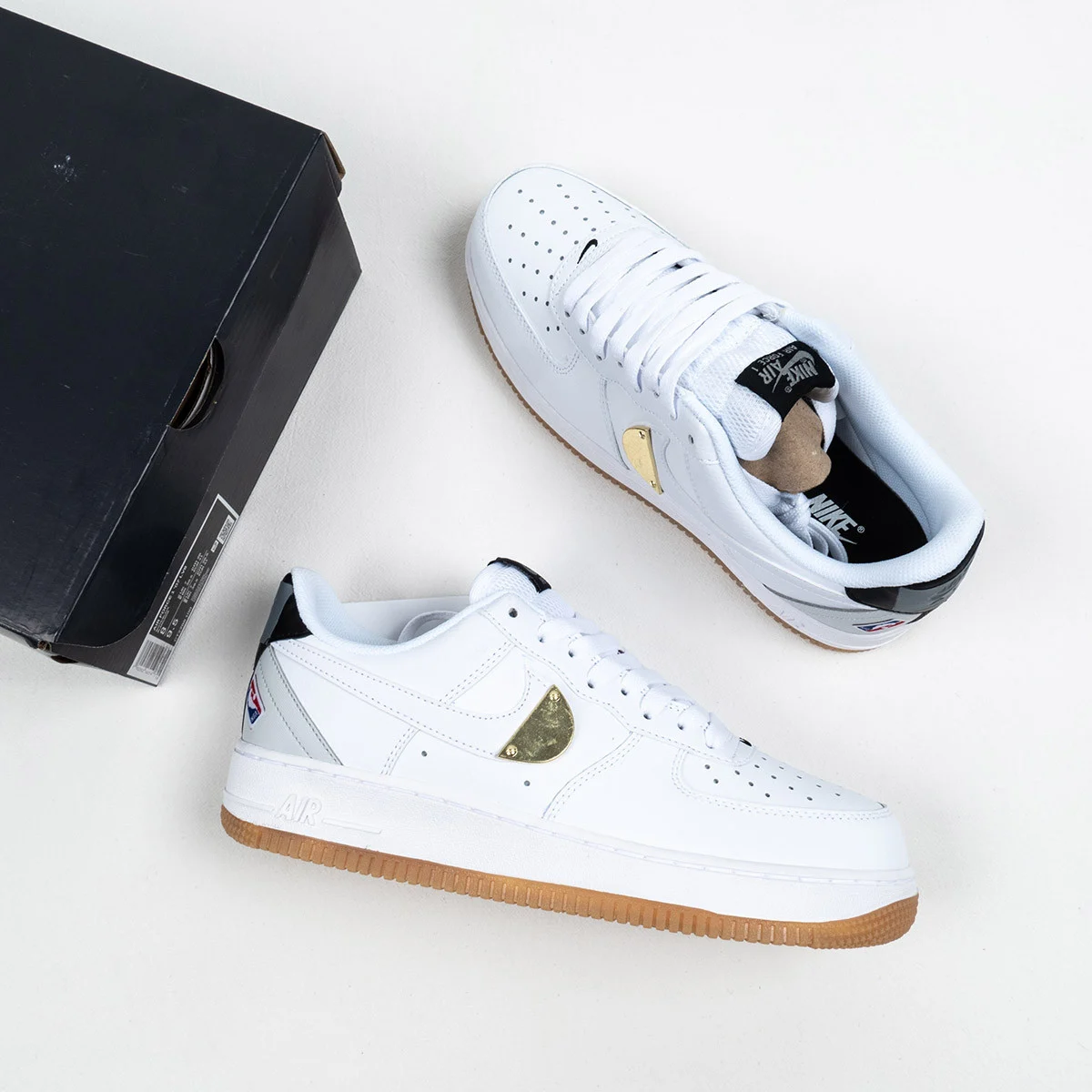 Nike Air Force 1 Low NBA White Grey Gum For Sale