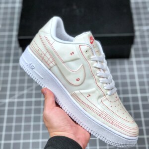 Nike Air Force 1 Low Summit White University Red For Sale