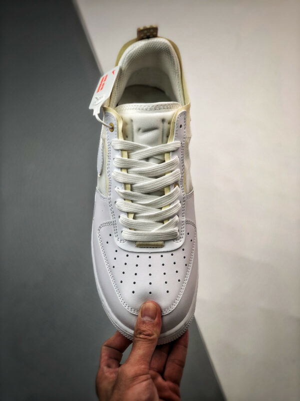 Nike Air Force 1 React White Coconut Milk-LT Iron Ore DH7615-100 For Sale