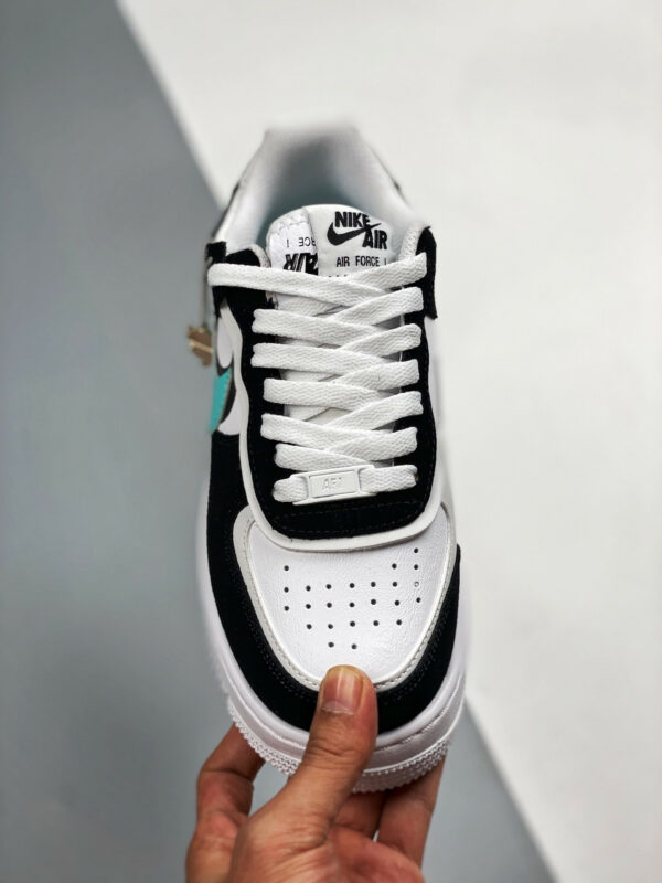 Nike Air Force 1 Shadow Diamond White Black Teal For Sale