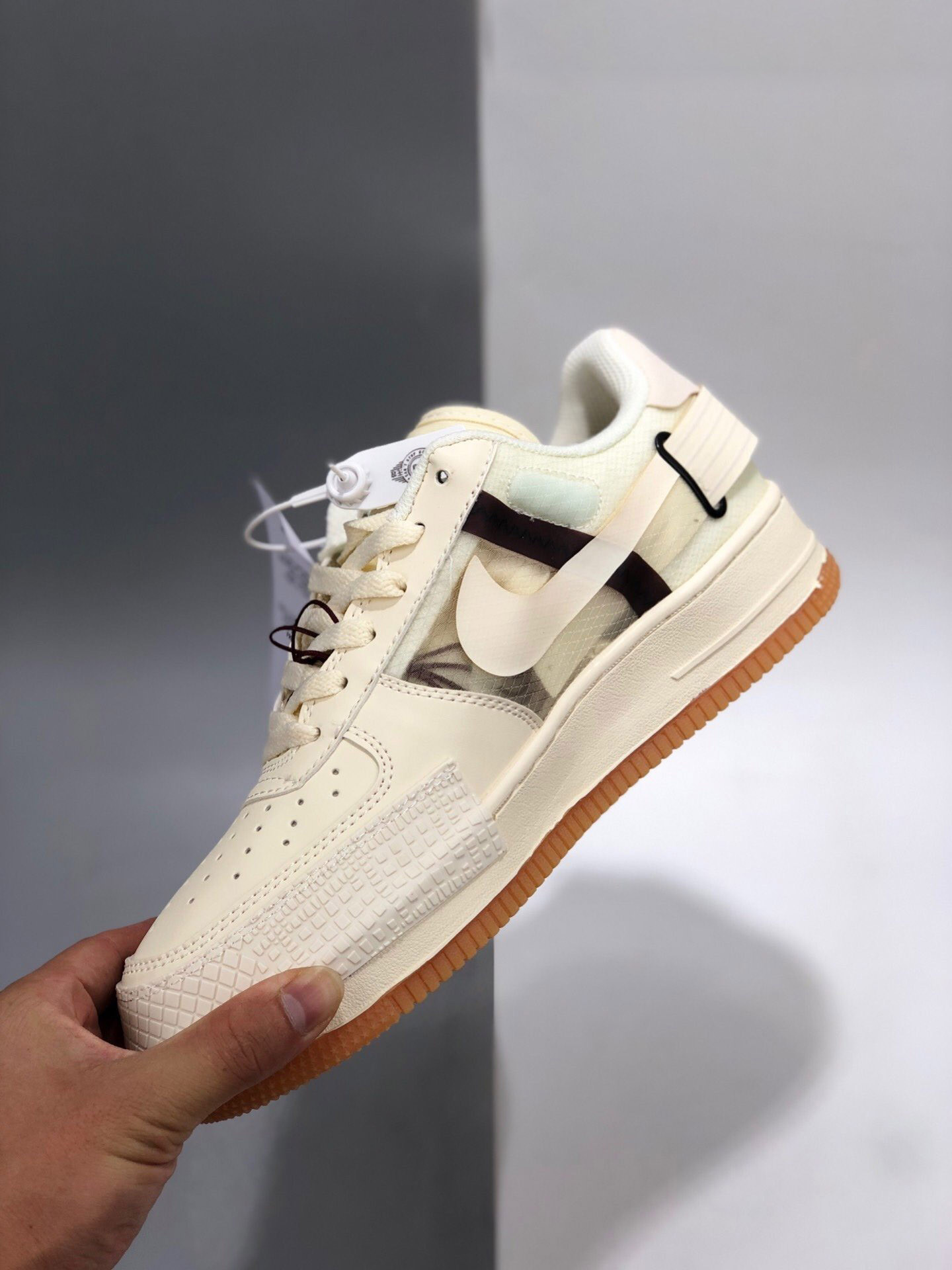 Nike Air Force 1 Type Sail Light Ivory-Earth Brown For Sale