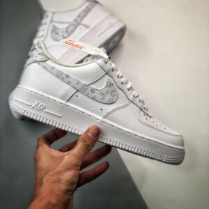 Nike Air Force 1 White Paisley WhiteGrey Fog DJ9942-100 For Sale