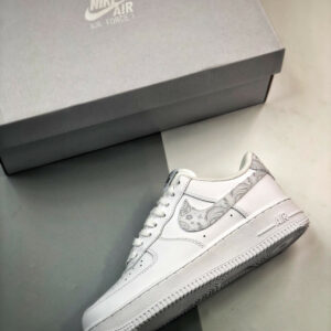 Nike Air Force 1 White Paisley WhiteGrey Fog DJ9942-100 For Sale