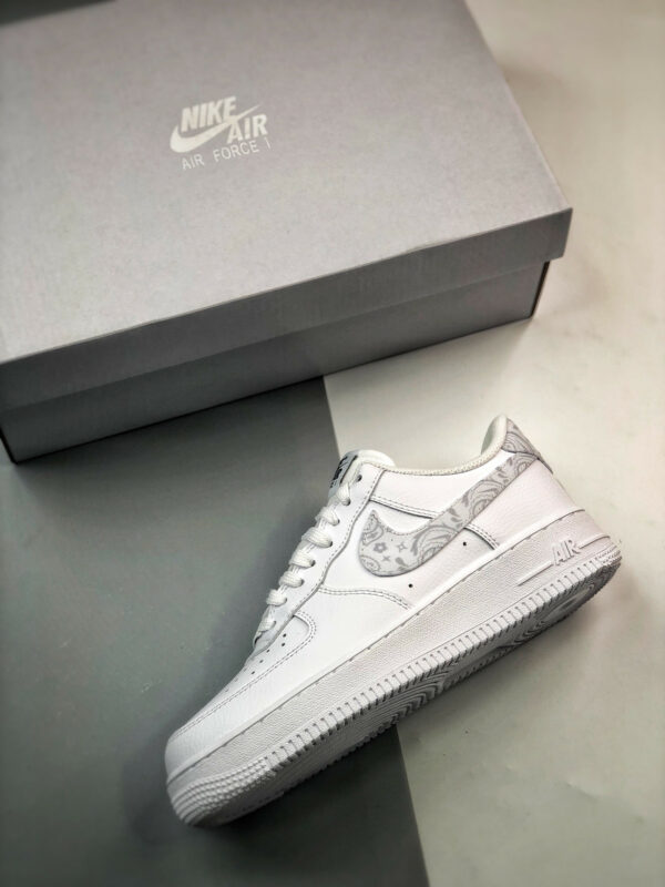 Nike Air Force 1 White Paisley WhiteGrey Fog DJ9942-100 For Sale