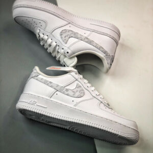 Nike Air Force 1 White Paisley WhiteGrey Fog DJ9942-100 For Sale