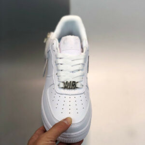 Nike Air Force 1 Zip-On Swoosh Logo White CW6558-100 For Sale