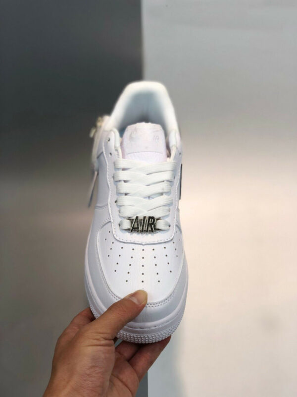 Nike Air Force 1 Zip-On Swoosh Logo White CW6558-100 For Sale