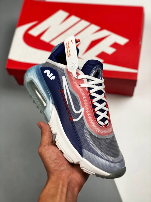 Nike Air Max 2090 USA Sail Chile Red-Deep Royal Blue On Sale