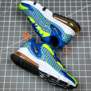 Nike Air Max 270 React ENG V3 Royal Blue White Yellow For Sale