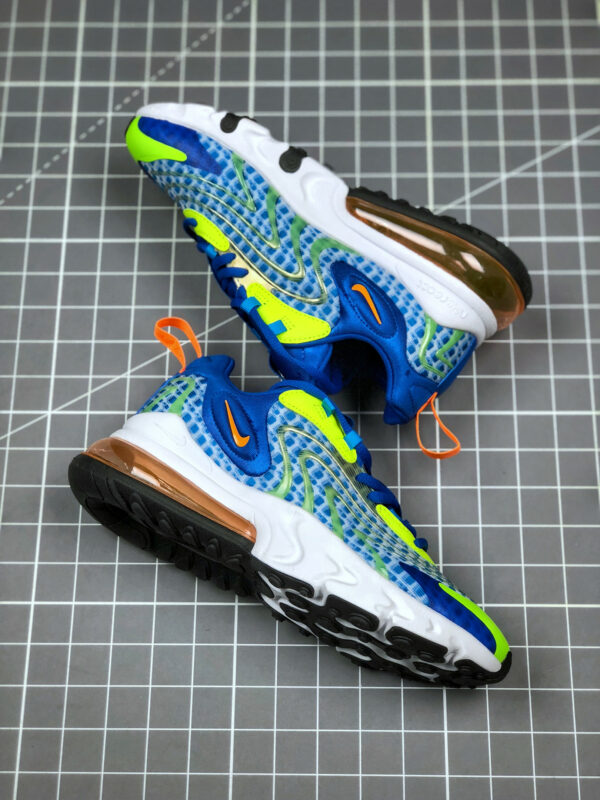 Nike Air Max 270 React ENG V3 Royal Blue White Yellow For Sale