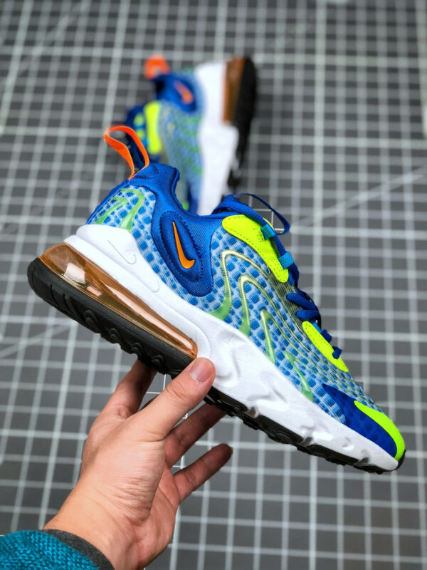 Nike Air Max 270 React ENG V3 Royal Blue White Yellow For Sale