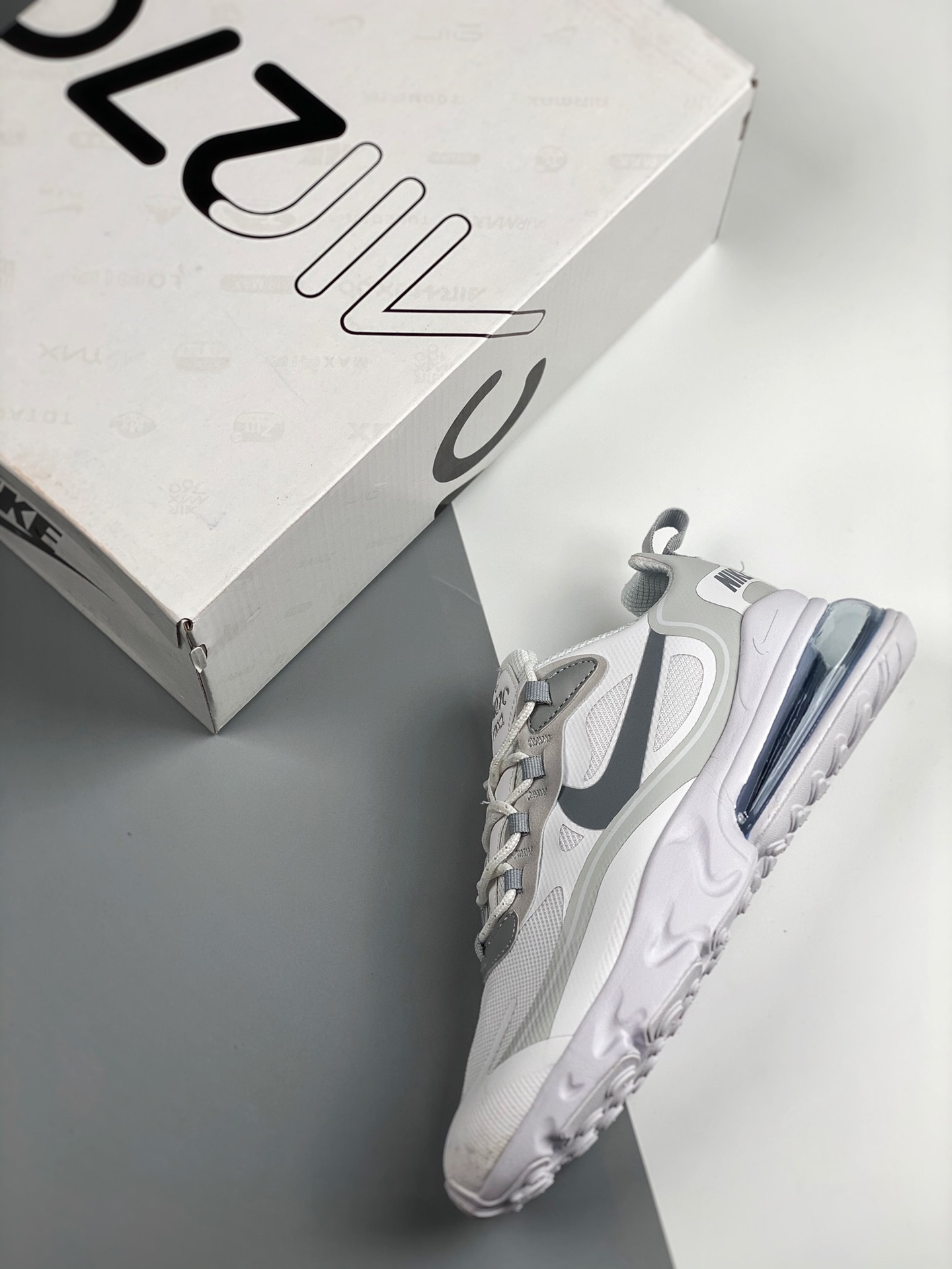 Nike Air Max 270 React White Grey For Sale