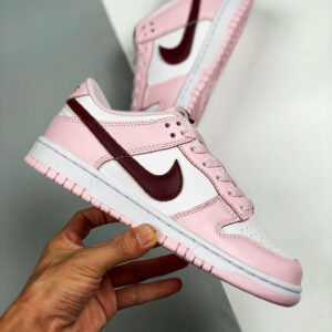 Nike Dunk Low GS Valentines Day White Pink CW1590-601 For Sale