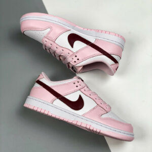 Nike Dunk Low GS Valentines Day White Pink CW1590-601 For Sale